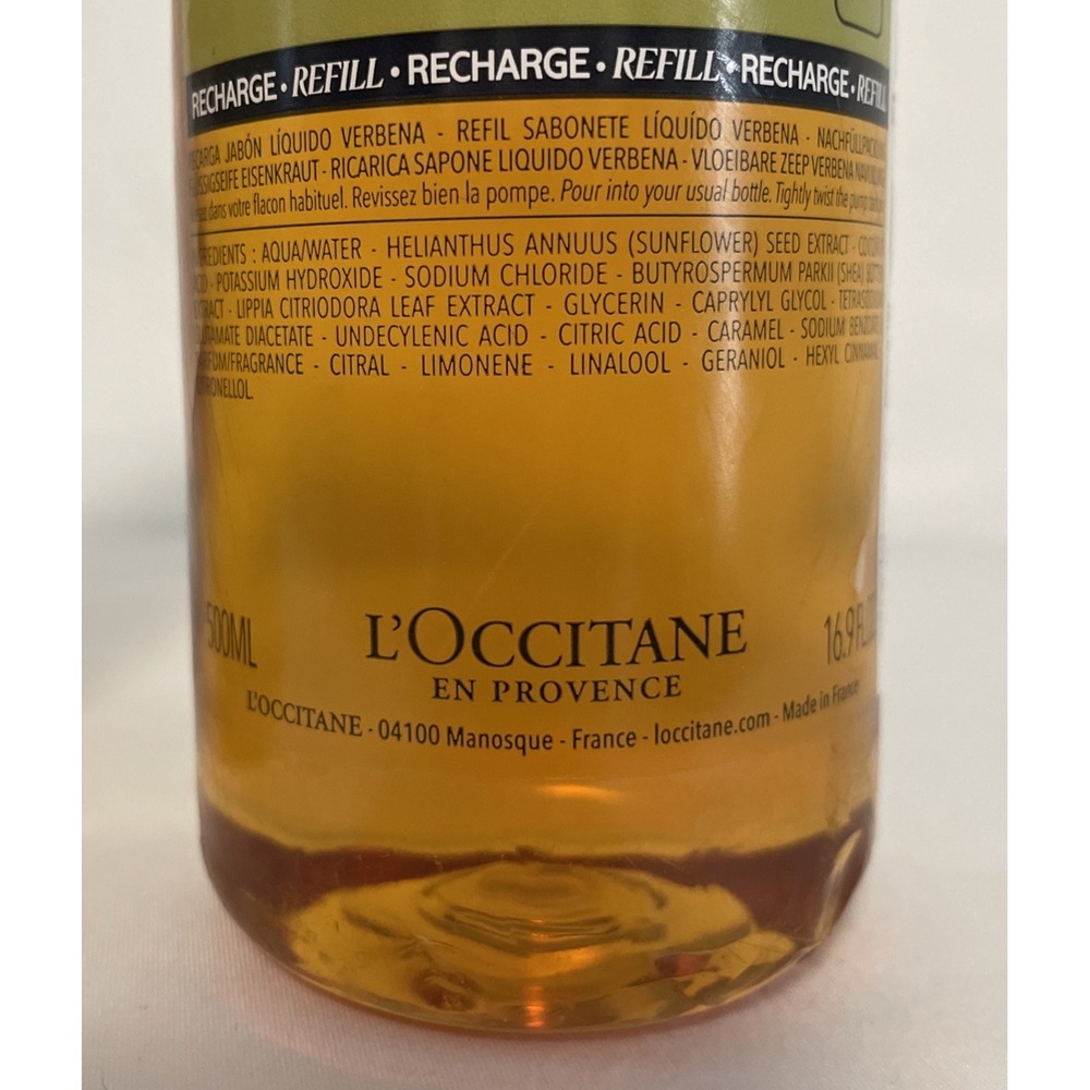 L'Occitane Verbena Shower Gel Hands & Body Wash Refill, 16.9 Fl Oz 2 Pack NEW - Picture 6 of 8